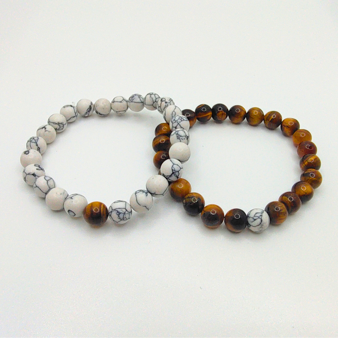 Couple Stone Bracelets Set