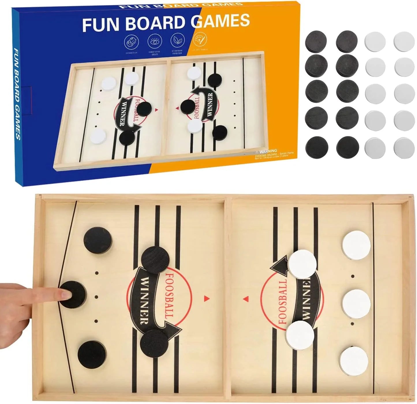 FAMILY WOODEN HOCKEY GAME