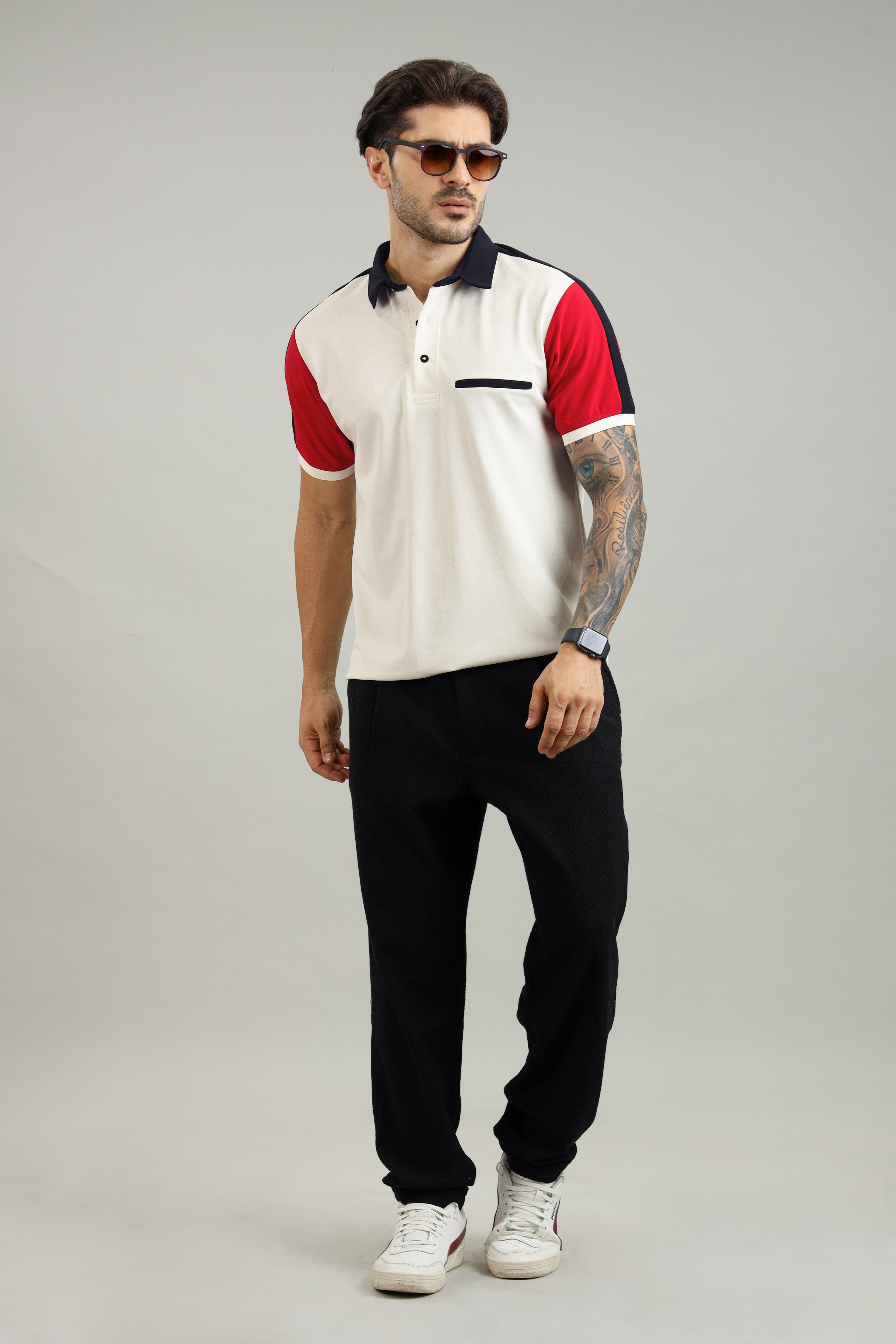 Signature Men's White Polo T-Shirt