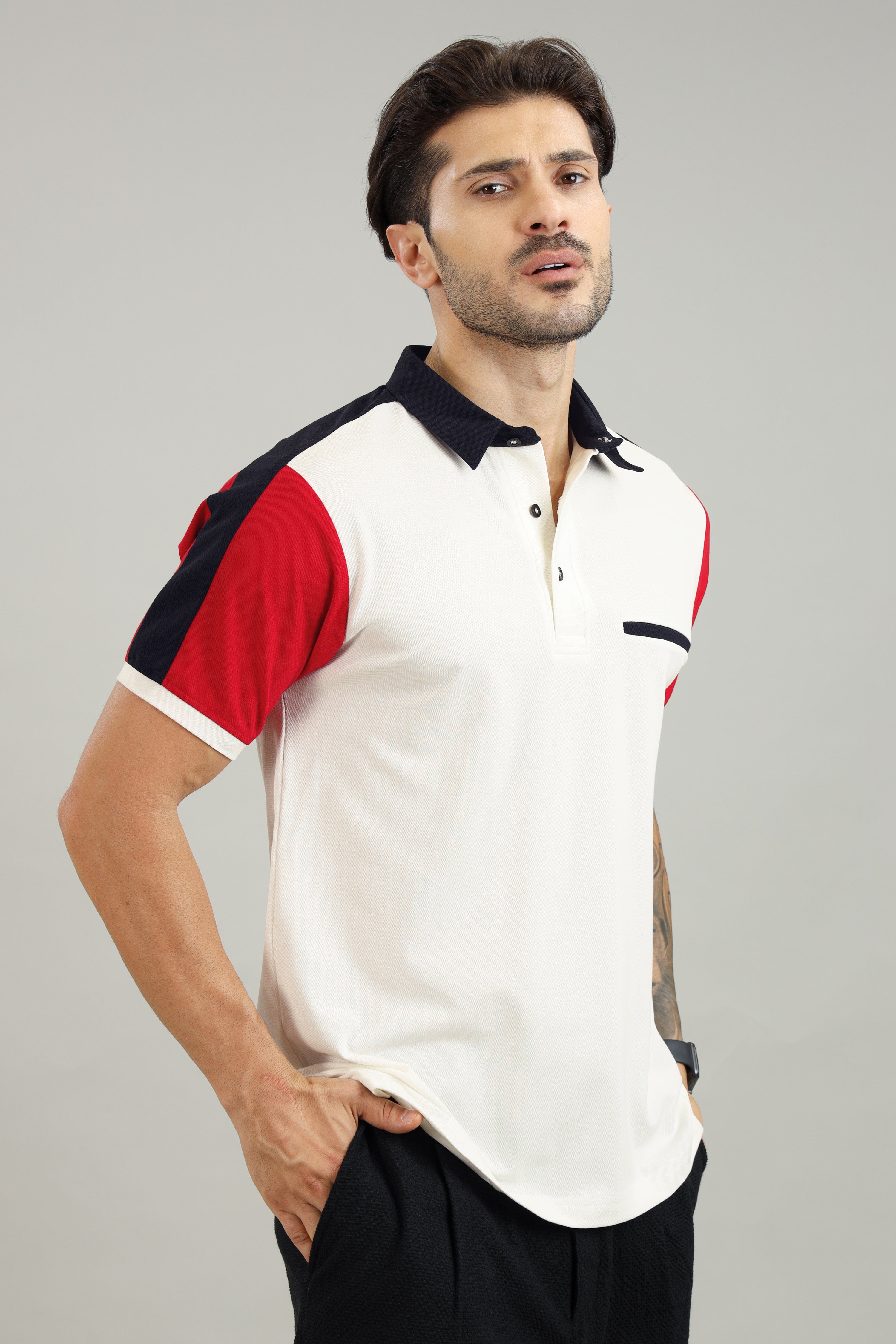 Signature Men's White Polo T-Shirt