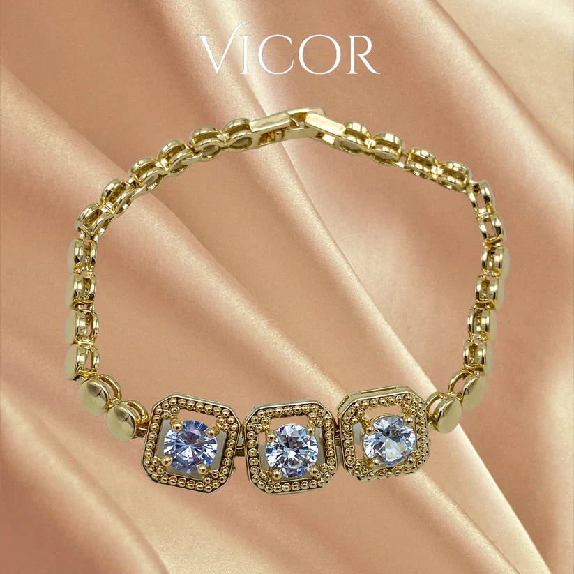 Gold n Diamond Bracelet