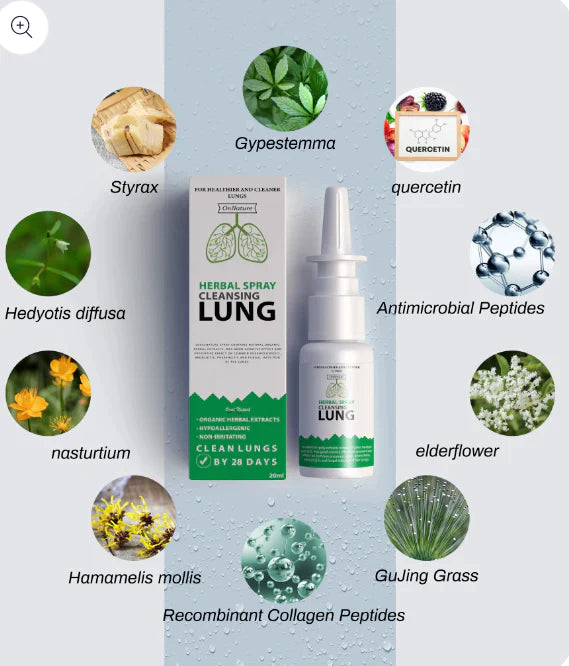 Organic Herbal Lung Cleanse Repair Nasal Spray