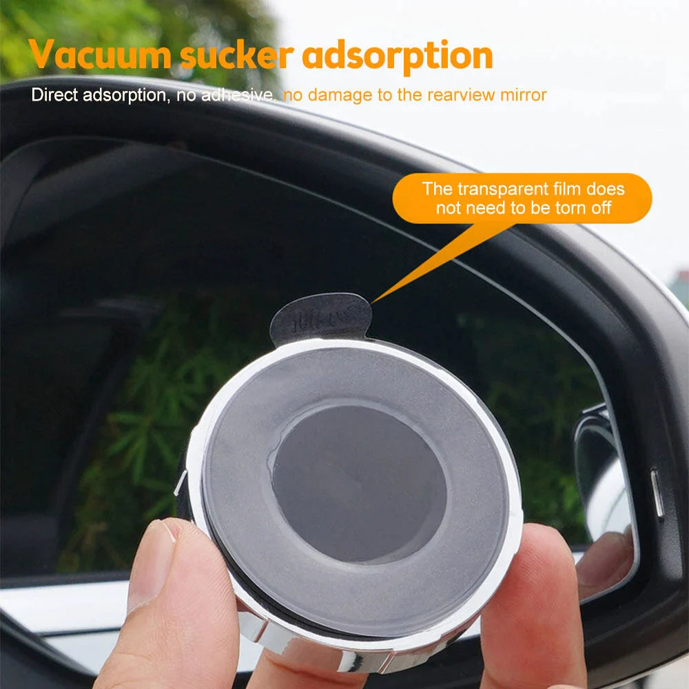 Car Convex Blind Spot Mirror - 2 PCS