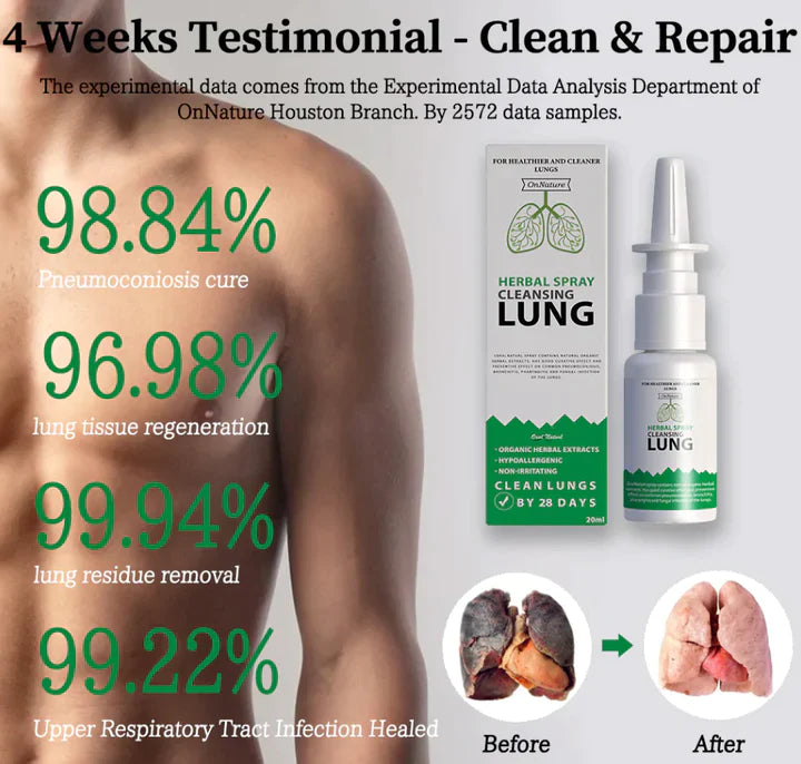 Organic Herbal Lung Cleanse Repair Nasal Spray