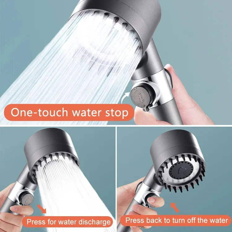 Bliss 2024 Design Futuristic Powerful Shower Head with Massager