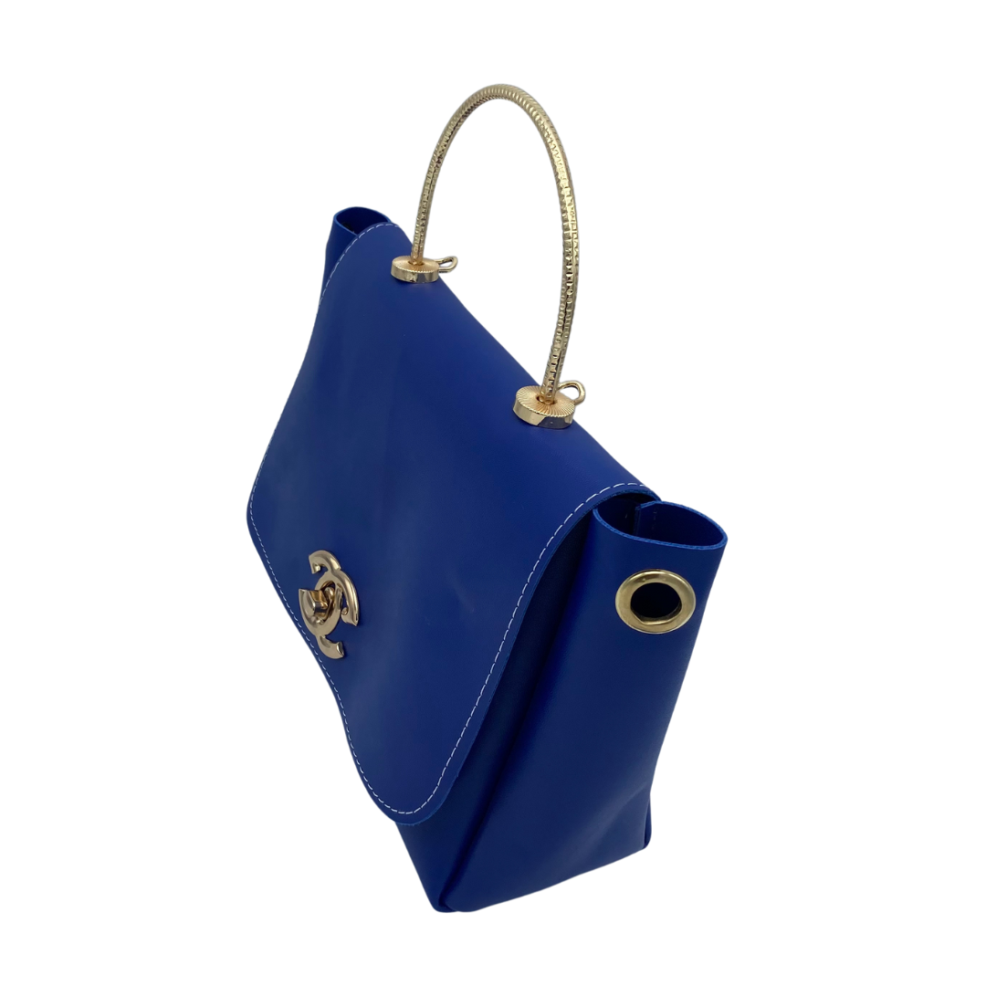 Diamante Women HandBag - Blue - 2 Pcs