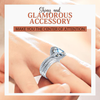 Luxury Three Row Six Claw Diamond Ring