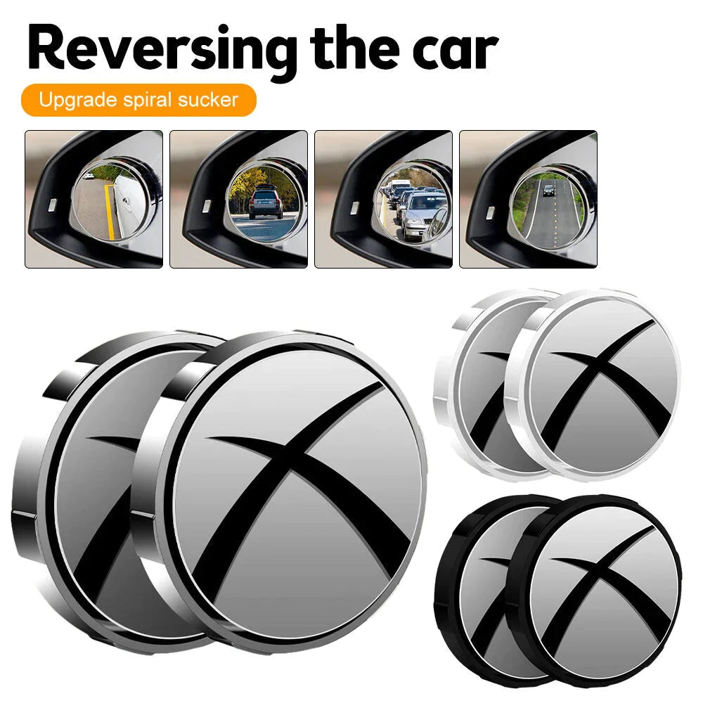 Car Convex Blind Spot Mirror - 2 PCS