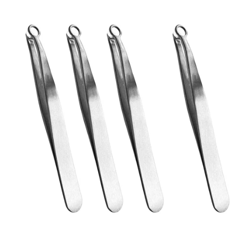 Multifunction Round-tipped Nose Hair Trimming Tweezers