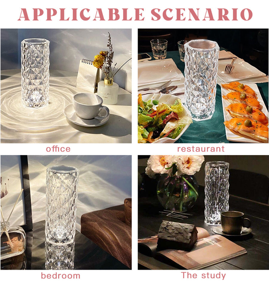 Crystal Diamond Table Lamp