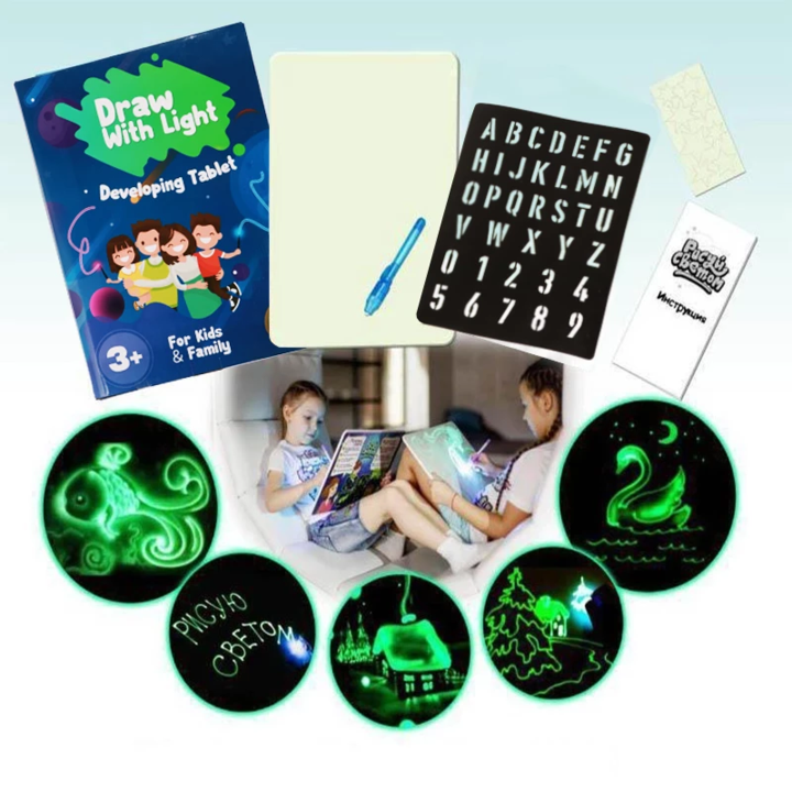 Sketchbrite™ Magic Light Drawing Pad Set