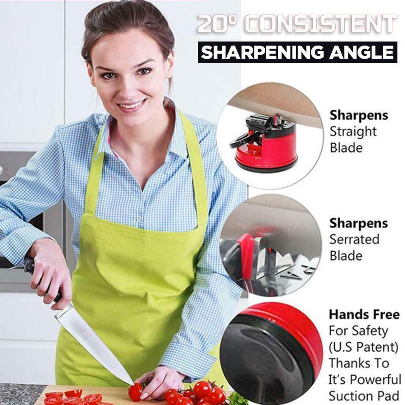 Suction Cup Whetstone Knife Sharpener - Buy 1 Get 1 Free