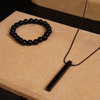 Black Bar Necklace Set