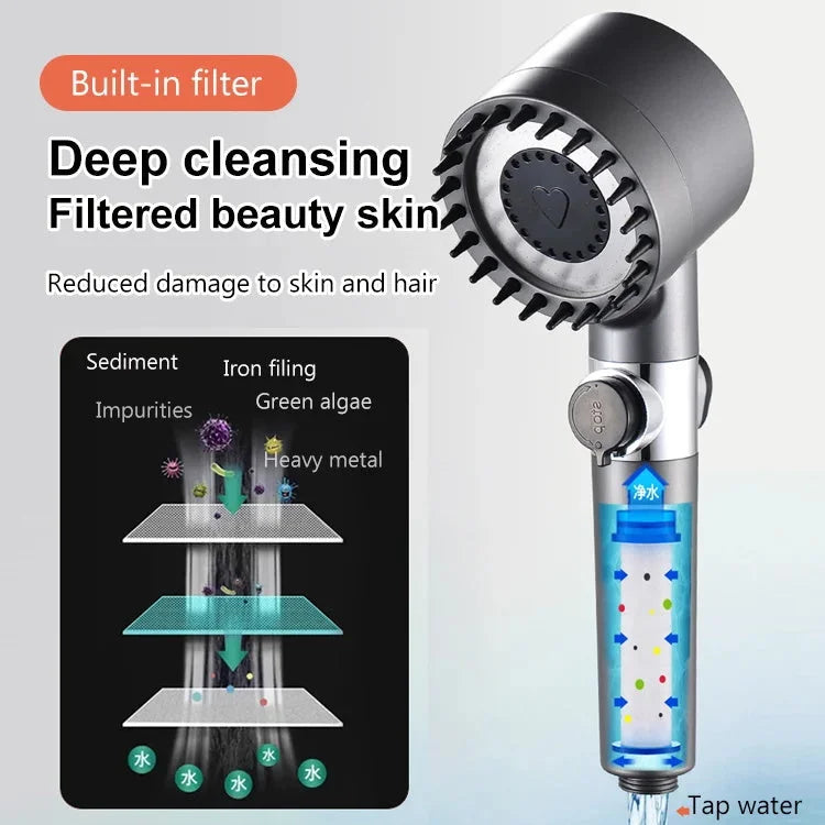 Bliss 2024 Design Futuristic Powerful Shower Head with Massager