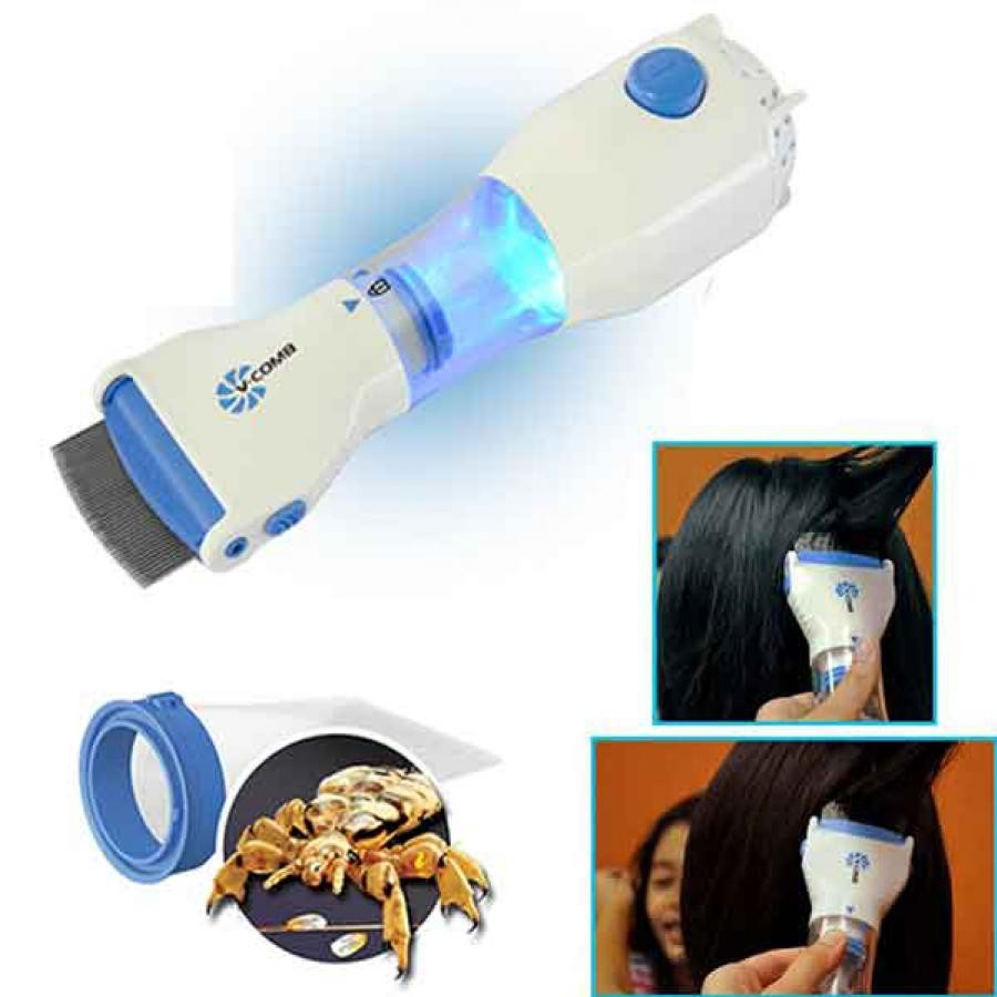 Multipurose Anti Lice And Nits Removing V-Comb Electric Machine Painless And Chemical Free.