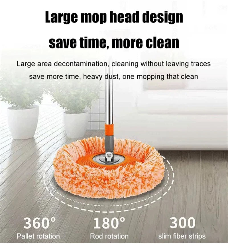 EZ-Mop™ Rotatable Adjustable Cleaning Mop