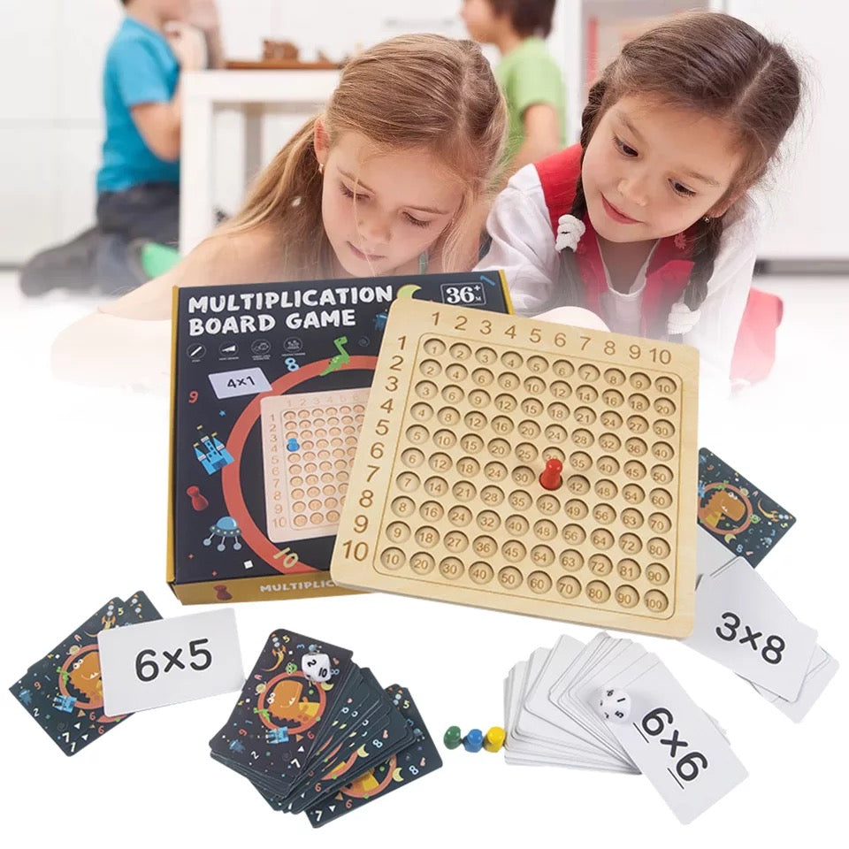 BLISS™ Wooden Montessori Multiplication Board Game